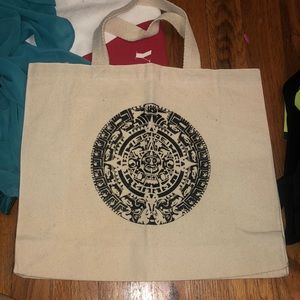 LAST CHANCE Aztec calendar tote bag